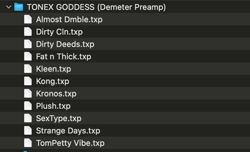 TONEX Goddess