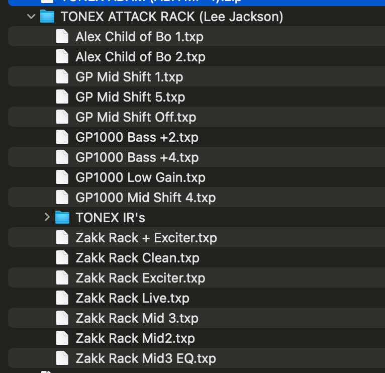 TONEX Attack Rack