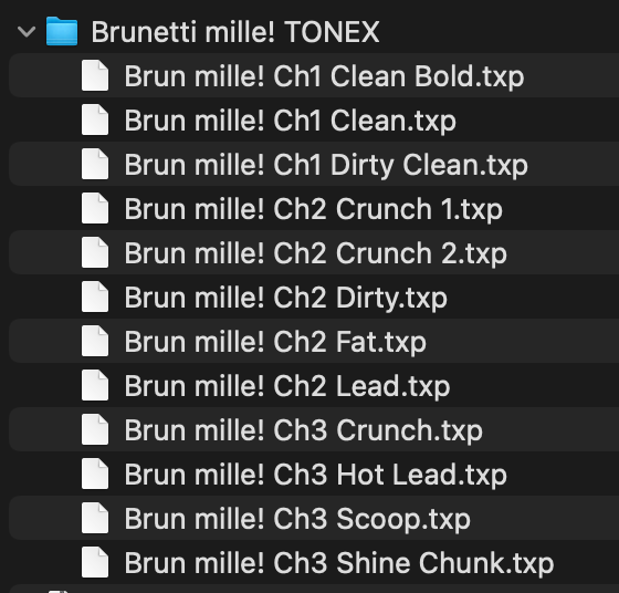 TONEX Brun mille!